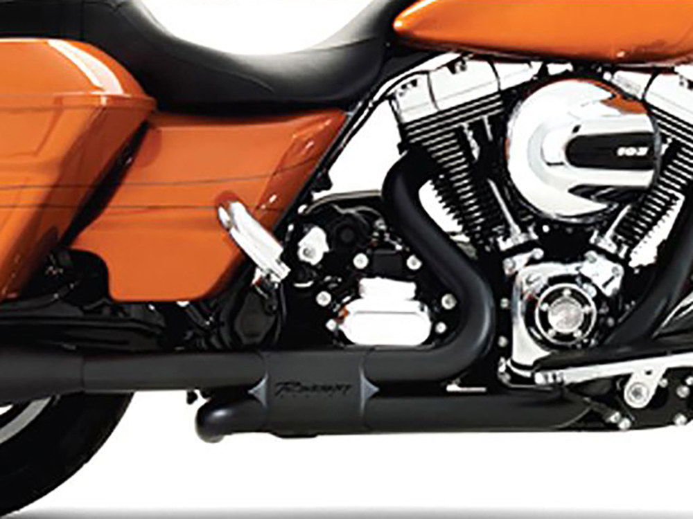 Right Side Tuck & Under Headers - Black. Fits Touring 2009-2016. RINEHART EXHAUST - Image 2