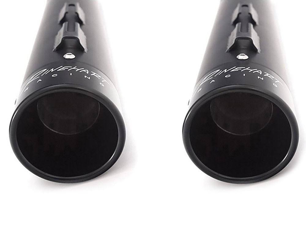 4in. Slip-On Mufflers - Black with Black End Caps. Fits Touring 2017up. RINEHART EXHAUST - Image 4