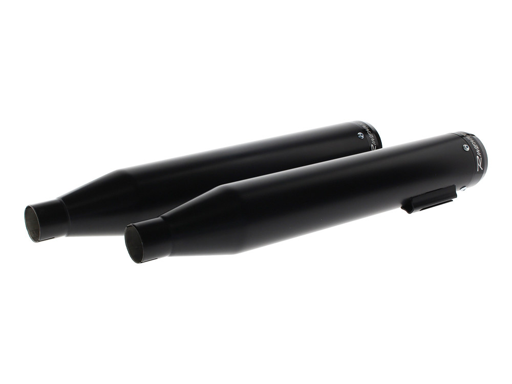 3-1/2in. Slip-On Mufflers - Black with Black End Caps. Fits Indian Scout 2015-2024 RINEHART EXHAUST - Image 2
