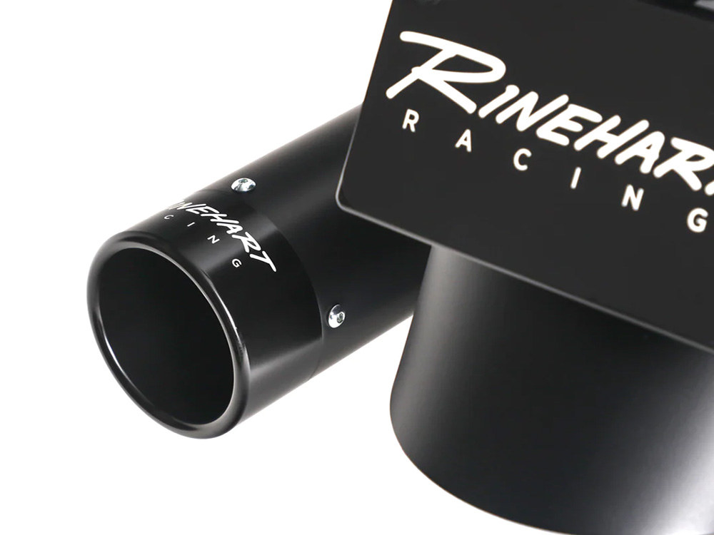 4.5in. DBX45 Slip-On Mufflers - Black with Black End Caps. Fits Indian Big Twin 2014up with Hard Saddle Bags. RINEHART EXHAUST - Image 3