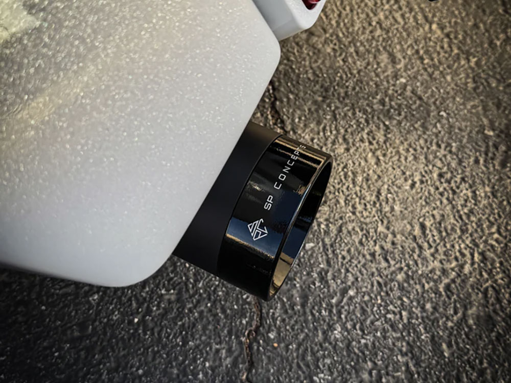4-1/2in. Street Pro Slip-On Mufflers - Black with Black End Caps. Fits Touring 2017up. SP Concepts EXHAUST - Image 3