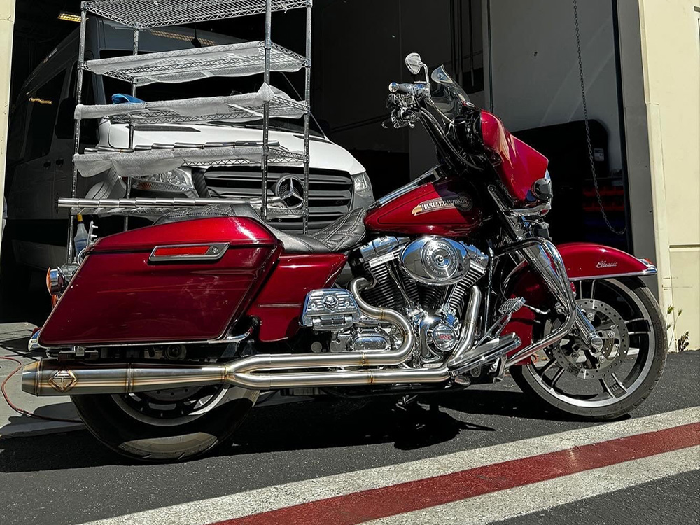 2-into-1 Full Length Exhaust - Stainless Steel. Fits Touring 1995-2016 SP Concepts EXHAUST - Image 2