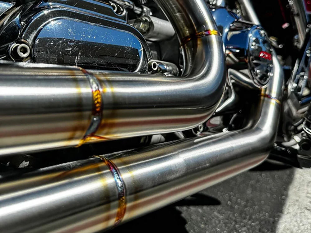 2-into-1 Full Length Exhaust - Stainless Steel. Fits Touring 1995-2016 SP Concepts EXHAUST - Image 4