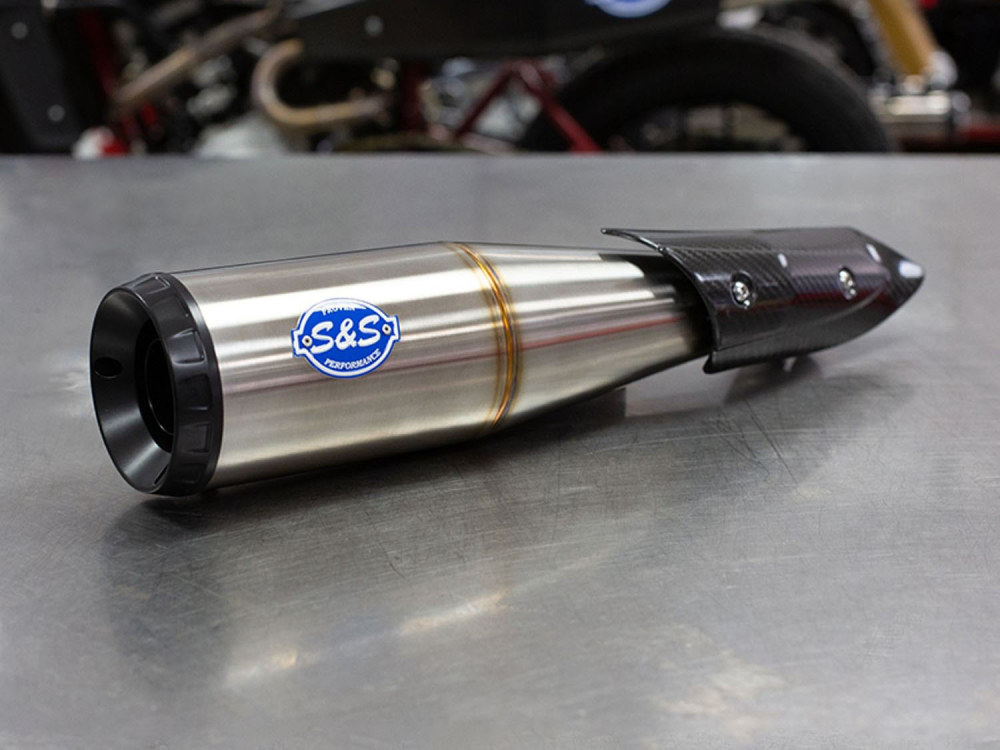Grand National Slip-On Muffler - Stainless Steel. Fits Indian FTR1200 2019-2024 S&S - Image 4