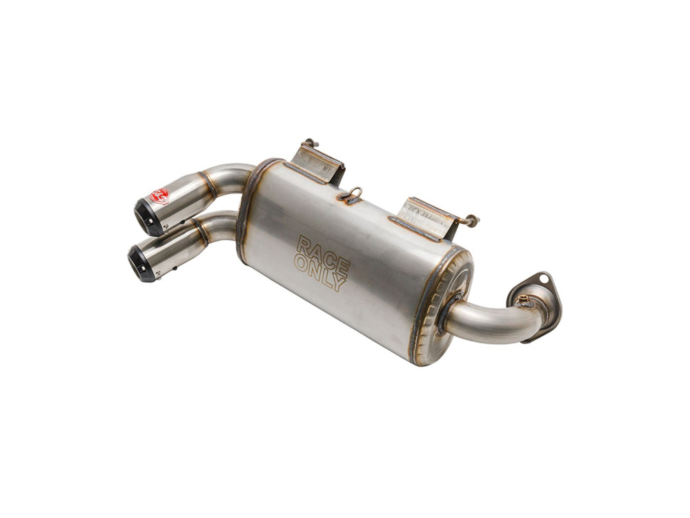 Power Tune XTO UTV Exhaust - Stainless Steel with Race Muffler. Fits Polaris RZR XP 1000 2015up. S&S - Image 3