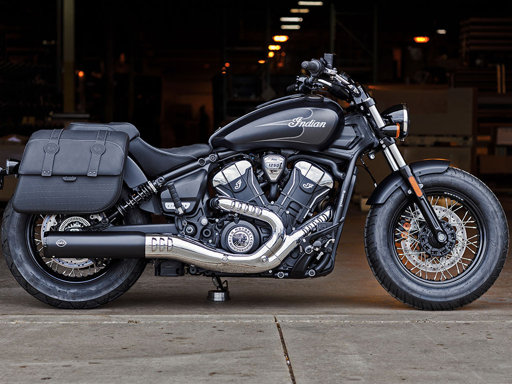Grand National Slip-On Muffler - Black with Black End Cap. Fits Indian Scout 2025up S&S - Image 3