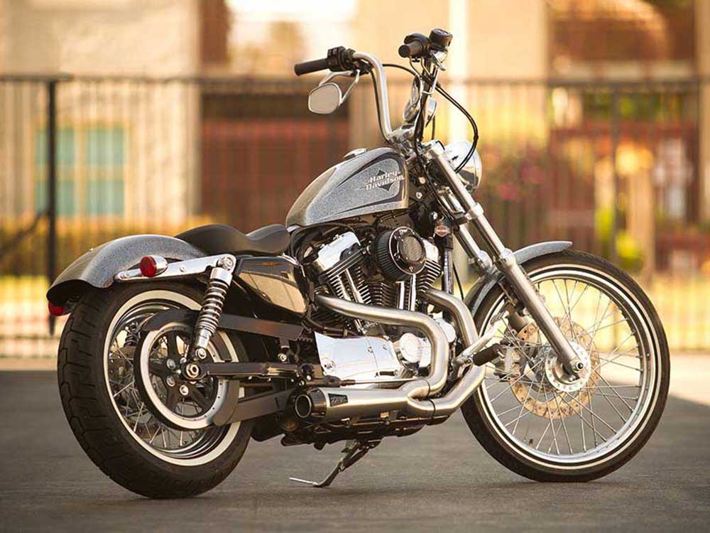 Comp-S 2-into-1 Exhaust - Stainless Steel with Carbon Fiber End Cap. Fits Sportster 2014-2021 TWO BROTHERS RACING EXHAUST - Image 3