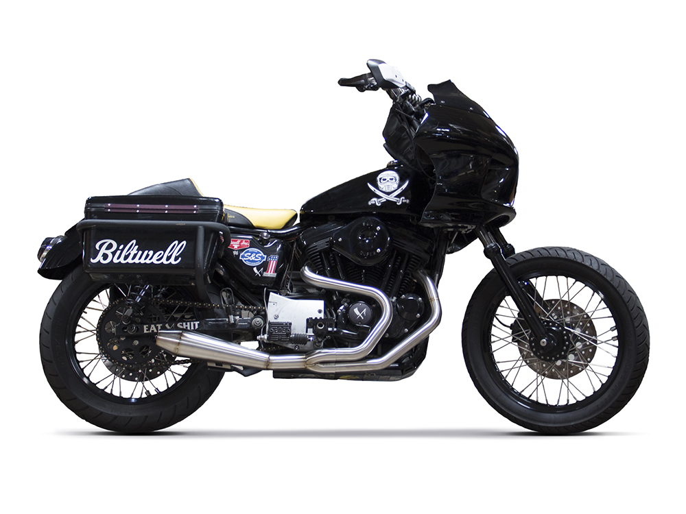 Megaphone Gen II 2-into-1 Exhaust - Stainless Steel. Fits Sportster 1986-2003. TWO BROTHERS RACING EXHAUST - Image 3