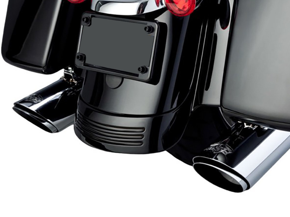 4in. Twin Slash Round Slip-On Mufflers - Chrome. Fits Touring 1995-2016 & Trike 2017-2020 Vance and Hines - Image 3