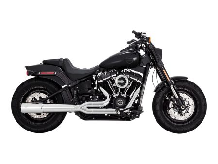 Pro Pipe 2-into-1 Exhaust - Chrome. Fits Softail 2018up Non-240 Tyre Models Vance and Hines