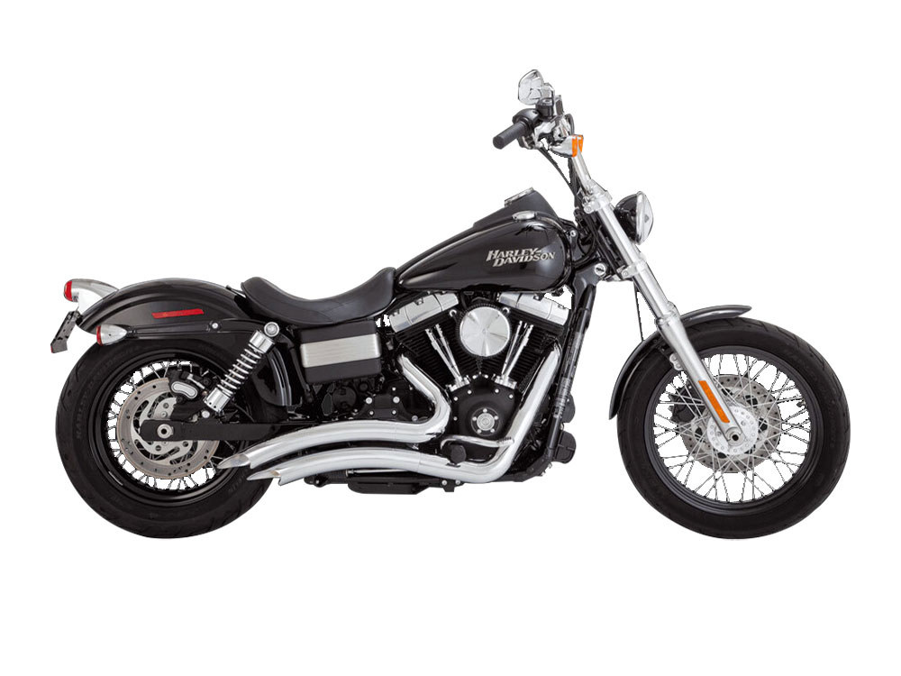 Big Radius Exhaust - Chrome. Fits Dyna 2006-2017 Vance and Hines