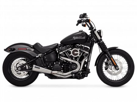 2-into-1 Upsweep Exhaust - Stainless. Fits Dyna 1991-2017 Vance and Hines