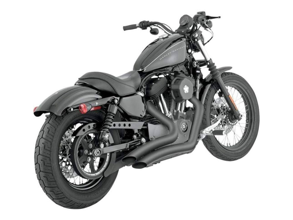 Big Radius Exhaust - Black. Fits Sportster 2014-2021 Vance and Hines