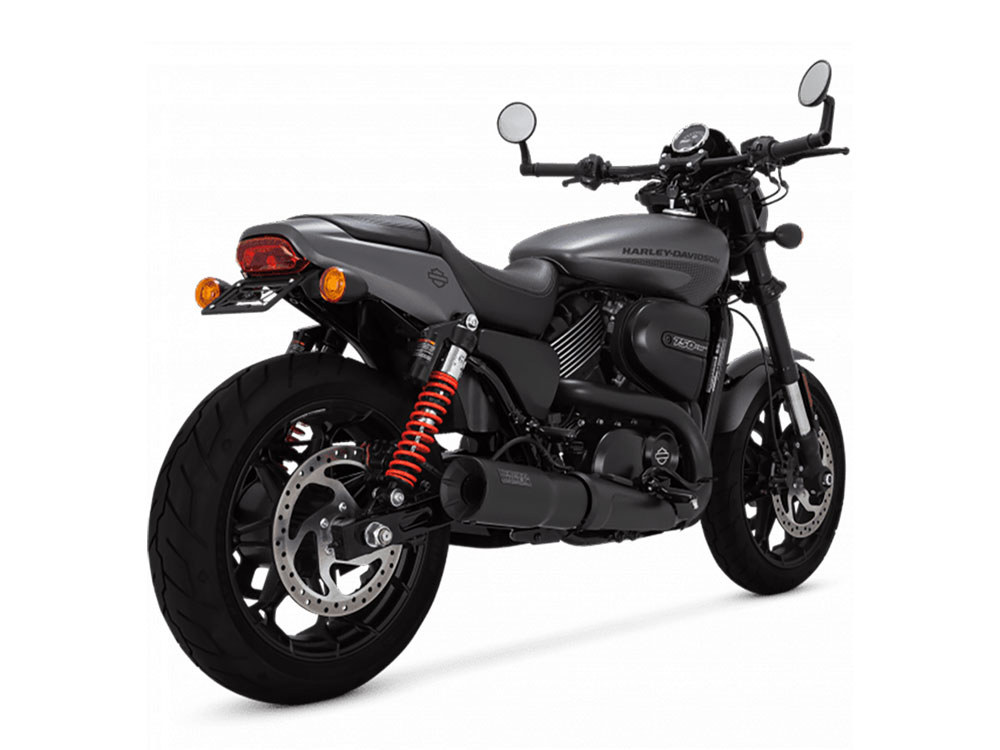 Hi Output Slip-On Muffler - Black with Black End Cap. Fits Street 2015-2020. Vance and Hines - Image 2