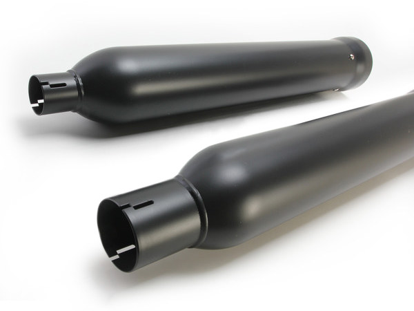 4in. Neighbor Hater Slip-On Mufflers - Black. Fits Touring 2017up. COBRA EXHAUST - Image 3