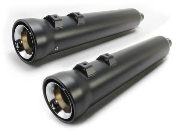 4in. Neighbor Hater Slip-On Mufflers - Black. Fits Touring 2017up. COBRA EXHAUST - Image 4