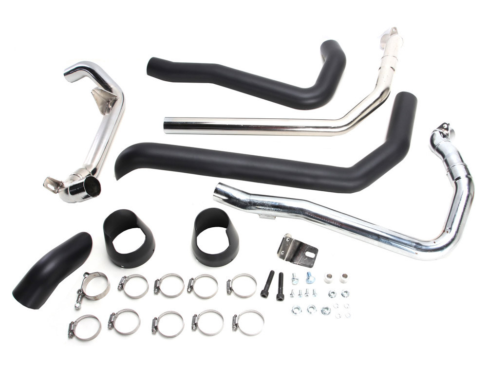 True Dual Headers - Black. Fits Indian Tourer 2014up. FREEDOM PERFORMANCE EXHAUST - Image 2