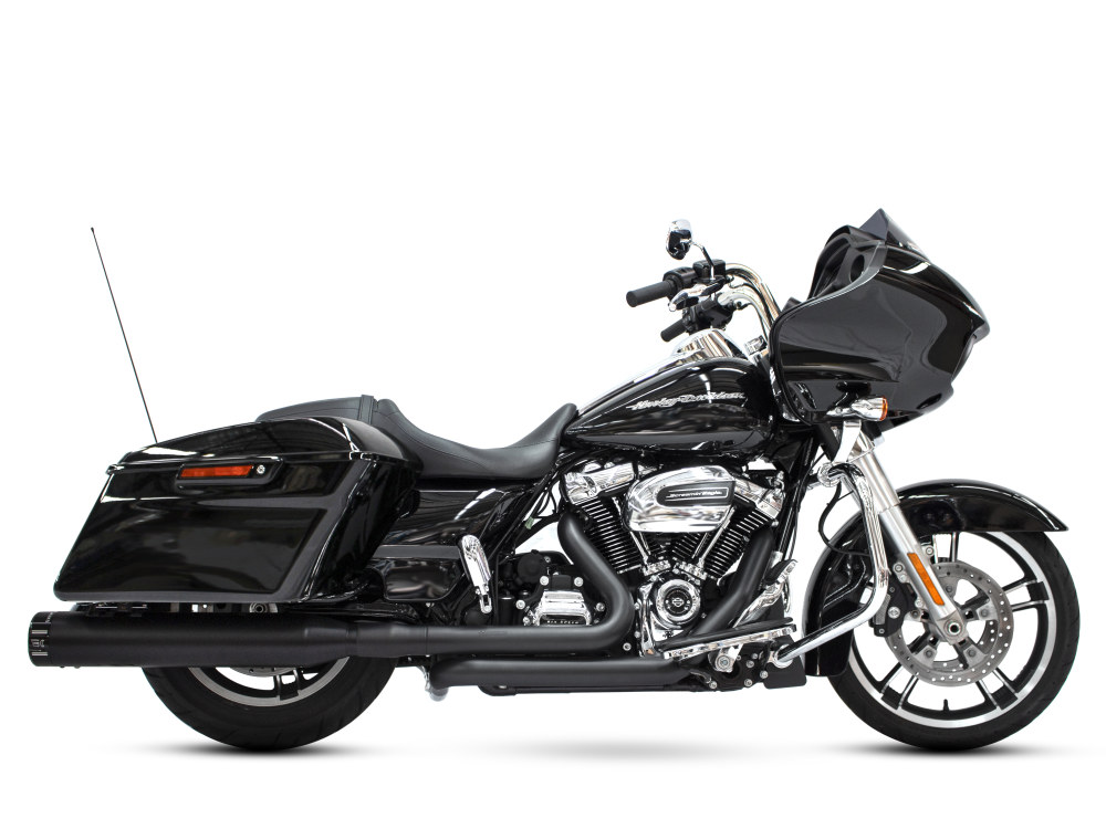 4-1/2in. Klassic Slip-On Mufflers - Black with Black End Caps. Fits Touring 2017up. Khrome Werks