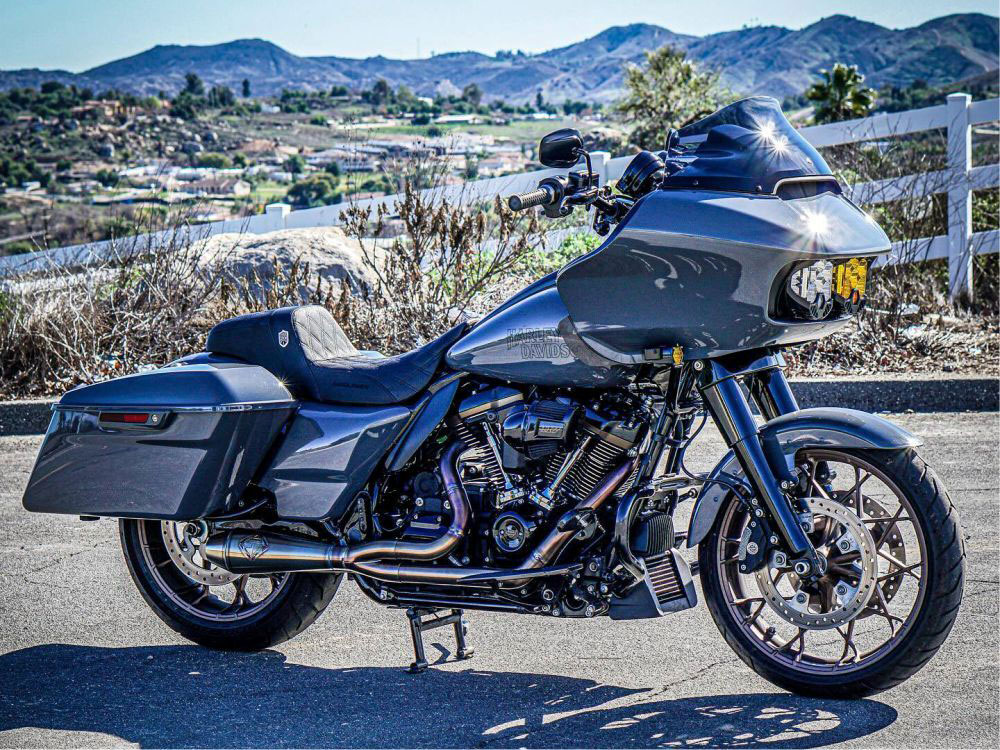 2-into-1 4.5in. Big Bore Exhaust - Stainless Steel. Fits Touring 2017up. SP Concepts EXHAUST