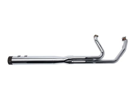 2-into-1 Sidewinder Exhaust - Chrome with Black End Cap. Fits Touring 2017up. S&S