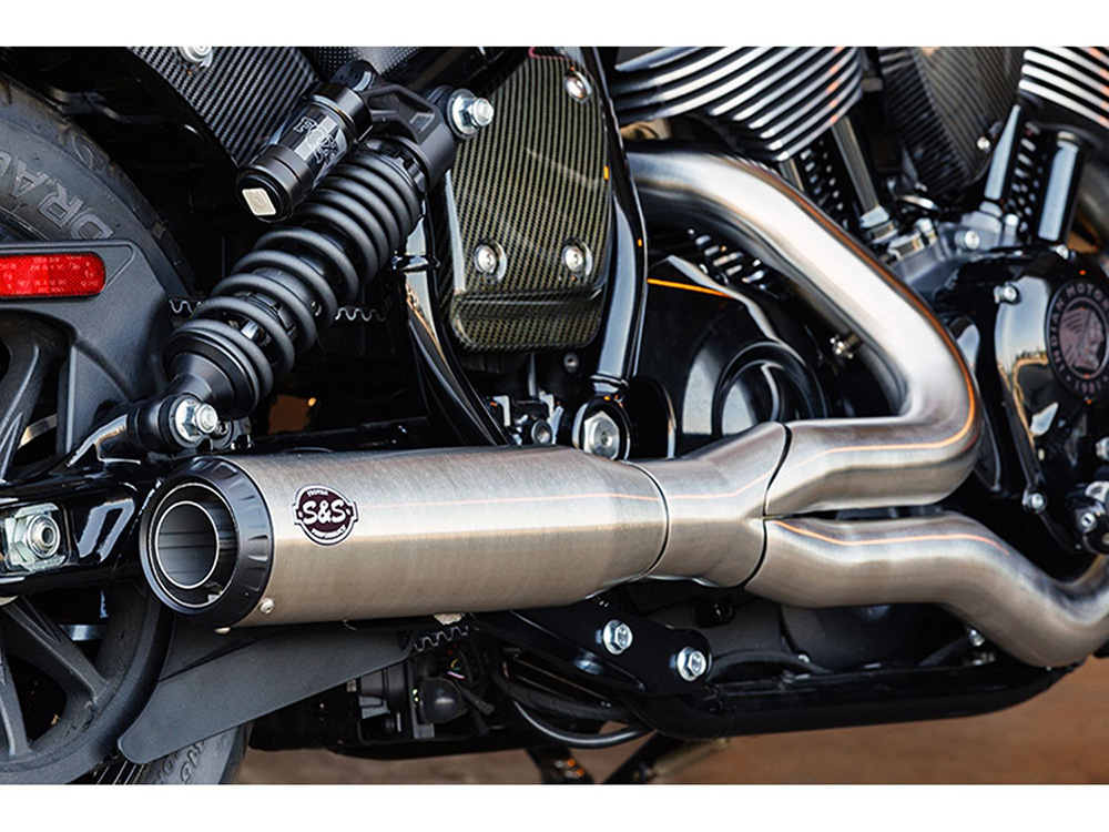 Qualifier 2-into-1 Exhaust - Stainless Steel. Fits Indian Cruiser 2022up S&S - Image 3