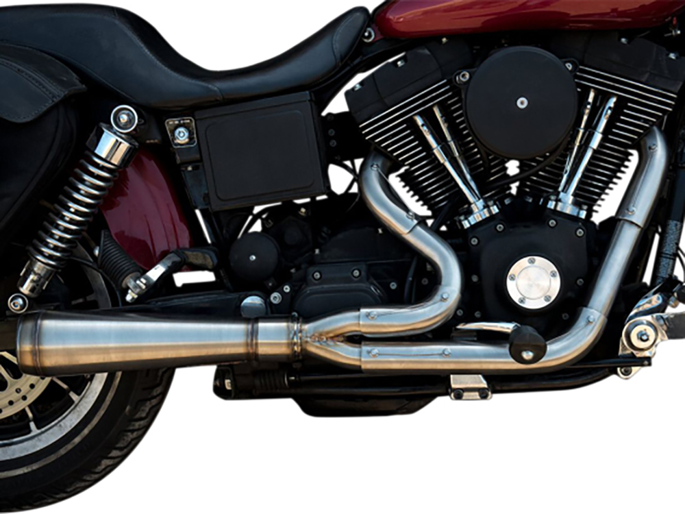 Assault 2-into-1 Exhaust - Stainless Steel. Fits Dyna 2006-2017. Trask Performance - Image 2