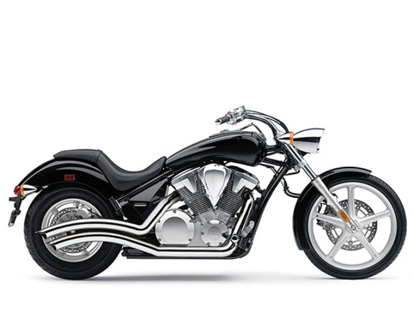 Speedster Swept Exhaust - Chrome. Fits Honda Fury, State-Line & Sabre 2010up. COBRA EXHAUST - Image 2