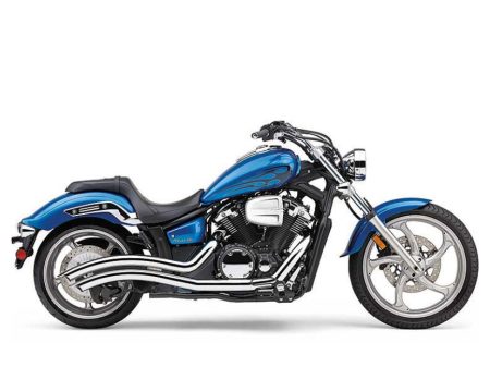 Speedster Swept Exhaust - Chrome. Fits Yamaha Stryker 1300 2011-2017 COBRA EXHAUST