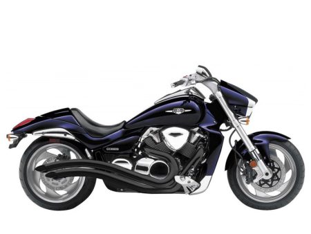 Speedster Swept Exhaust - Black. Fits Suzuki M109R 2006up. COBRA EXHAUST