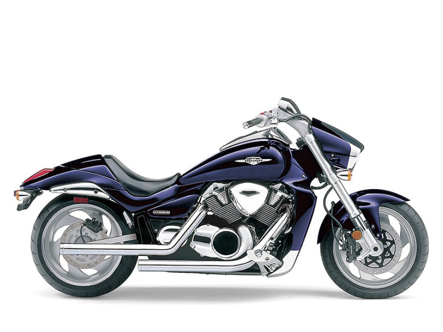 Dragster Exhaust - Chrome. Fits Suzuki M109R 2006up. COBRA EXHAUST