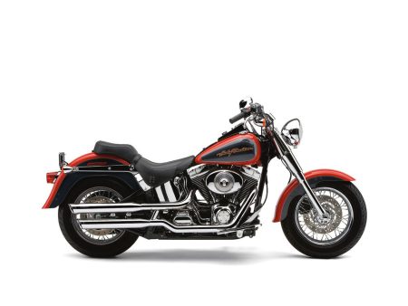 Slash Cut Mufflers - Chrome. Suits Softail Standard and Heritage Classic 2000-2006. COBRA EXHAUST