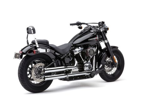 3in. Neighbour Hater Slip-On Mufflers - Chrome. Fits Softail Slim, Street Bob, Standard & Low Rider Models 2018-2024 & Breakout & Fat Boy 2018up COBRA EXHAUST