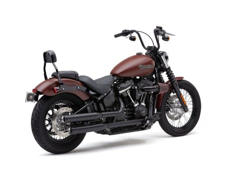 3in. Neighbour Hater Slip-On Mufflers - Black. Fits Softail Slim, Street Bob, Standard & Low Rider Models 2018-2024 & Breakout & Fat Boy 2018up COBRA EXHAUST