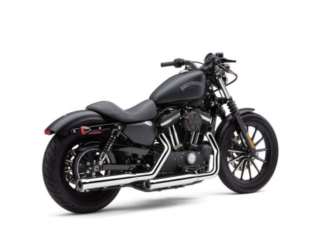 3in. RPT Slip On Mufflers - Chrome with Black Tips. Fits Sportster 2014-2021 COBRA EXHAUST