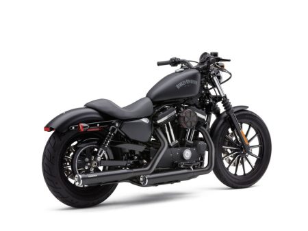 3in. RPT Slip On Mufflers - Black with Alloy Tips. Fits Sportster 2014-2021 COBRA EXHAUST