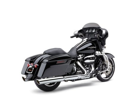 4in. 909 Back Slash Slip-On Mufflers - Chrome. Fits Touring 2017up. COBRA EXHAUST