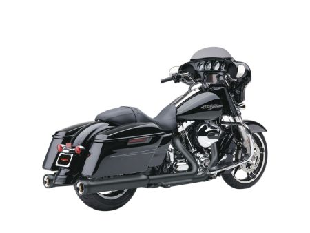 4in. Neighbor Hater Slip-On Mufflers - Black. Fits Touring 2017up. COBRA EXHAUST