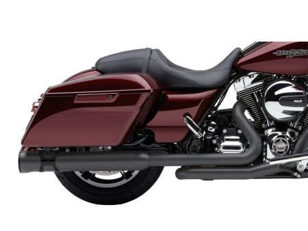 Power Port Right Side Tuck & Under Headers - Black. Fits Touring 2009-2016. COBRA EXHAUST