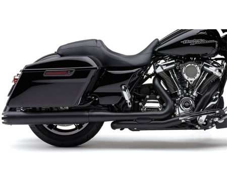Pro Chamber Right Side Tuck & Under Headers - Black. Fits Touring 2017up. COBRA EXHAUST