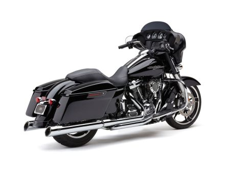True Dual Right Side Tuck & Under Headers - Chrome. Fits Touring 2017up. COBRA EXHAUST