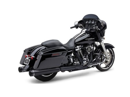 4-1/2in. Gen 2 Neighbor Hater Slip-On Mufflers - Black with Black End Caps. Fits Touring 2017up. COBRA EXHAUST