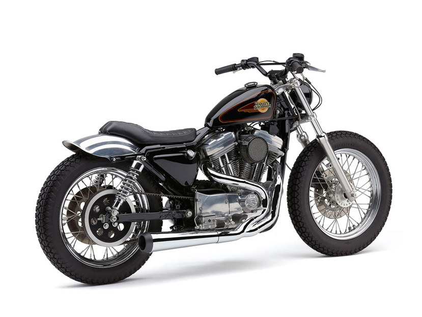 El Diablo 2-into-1 Exhaust - Chrome with Black End Cap. Fits Sportster 1986-2003. COBRA EXHAUST