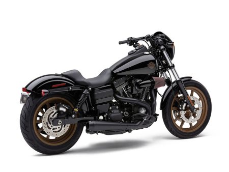 El Diablo 2-into-1 Exhaust - Black with Black End Cap. Fits Dyna 2006-2017. COBRA EXHAUST