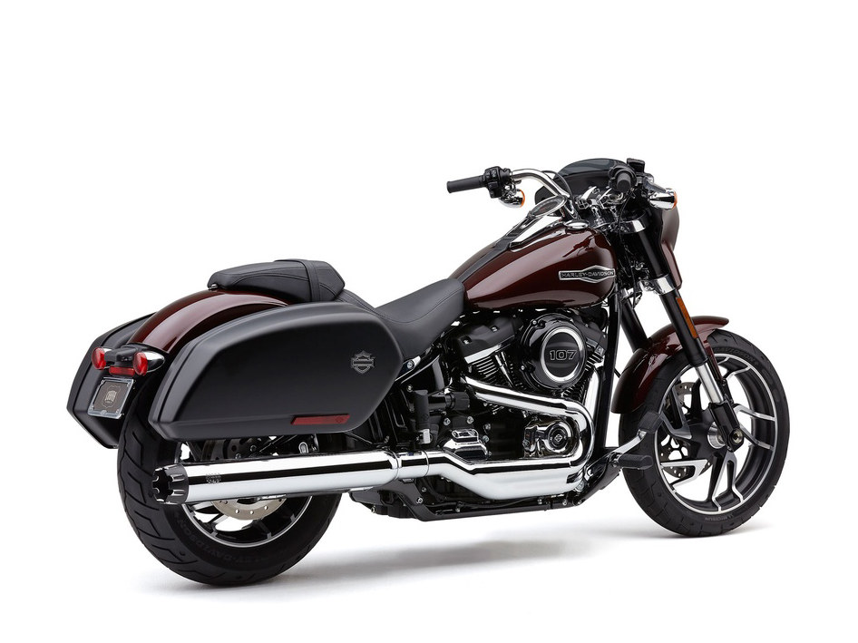 4in. NH Dual Cut Slip-On Muffler - Chrome with Black End Cap. Fits Sport Glide 2018-2024 COBRA EXHAUST