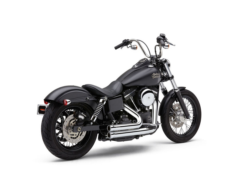 Speedster 909 Exhaust - Chrome. Fits Dyna 2006-2017. COBRA EXHAUST