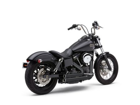 Speedster 909 Exhaust - Black. Fits Dyna 2006-2017. COBRA EXHAUST