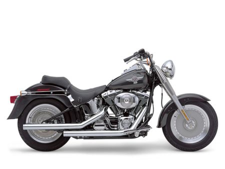 Straightshot Dragster Exhaust - Chrome. Fits Softail 1986-2017. COBRA EXHAUST