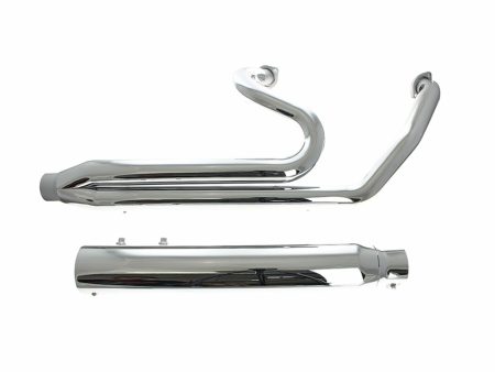 Billet Cat 2-into-1 Exhaust - Chrome. Fits CVO Touring 2023up, Street Glide & Road Glide 2024up, Touring 2025up D&D EXHAUST