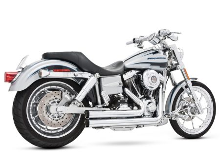Independence Shorty Exhaust - Chrome with Black End Caps. Fits Dyna 1991-2005. FREEDOM PERFORMANCE EXHAUST