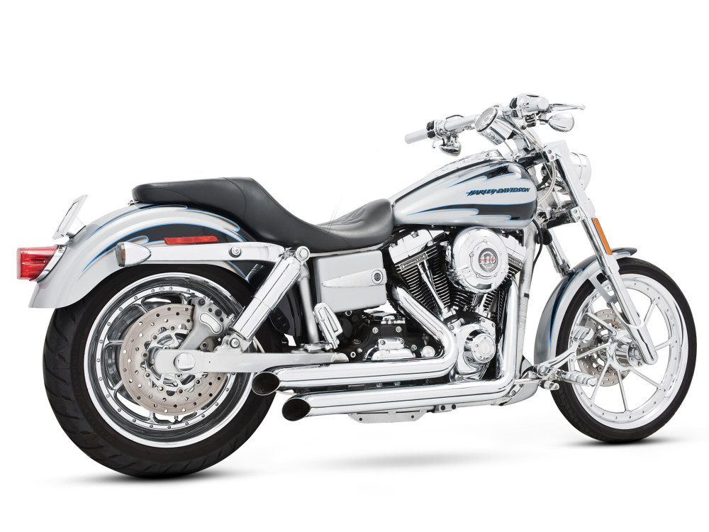 Declaration Turnouts Exhaust - Chrome. Fits Dyna 1991-2005. FREEDOM PERFORMANCE EXHAUST - Image 2